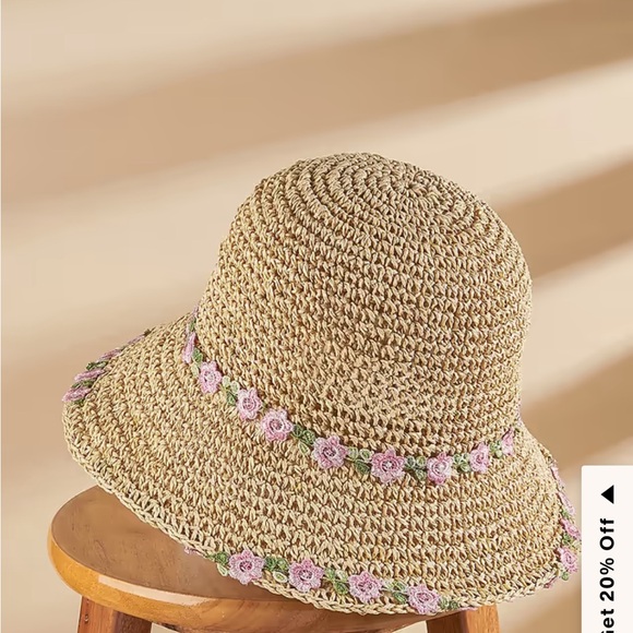NWT Cupshe Blooming Skies Straw Hat - Picture 3 of 12